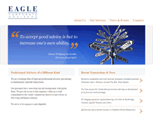 Tablet Screenshot of eagle-advisers.com